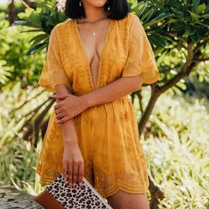 Wild Honey Lace Romper